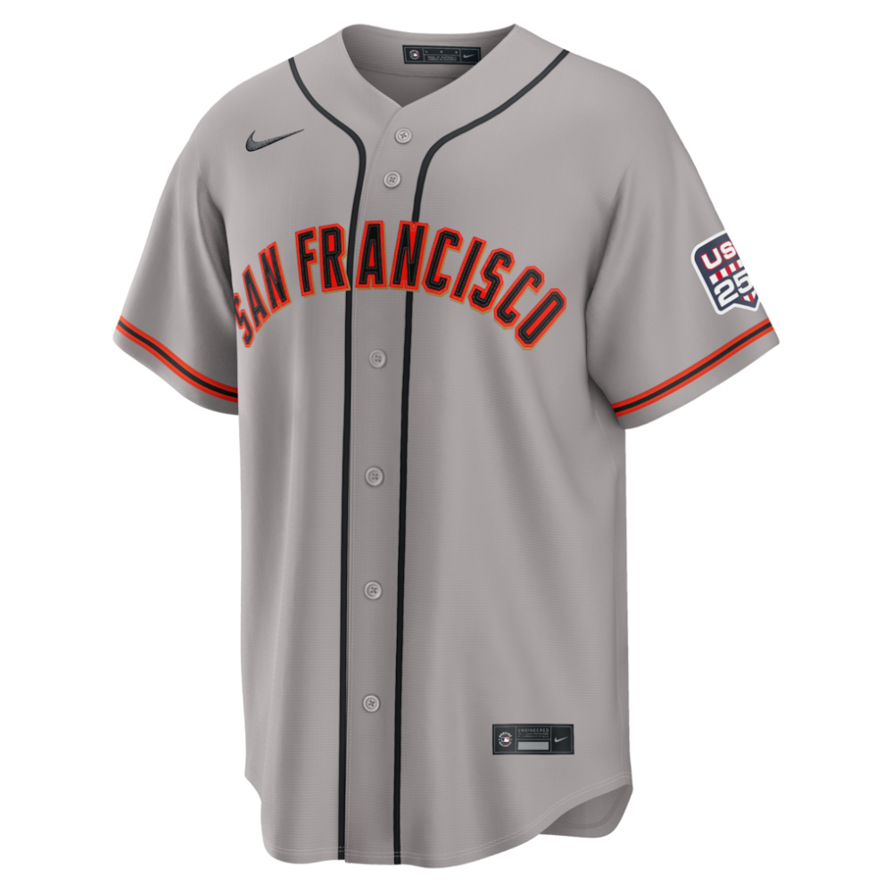 Jung Hoo Lee San Francisco Giants USA 250 Fourth of July Road Stadium Jersey - Gray-Pro Kit Vault | Brand New 26/27 Sports Jerseys